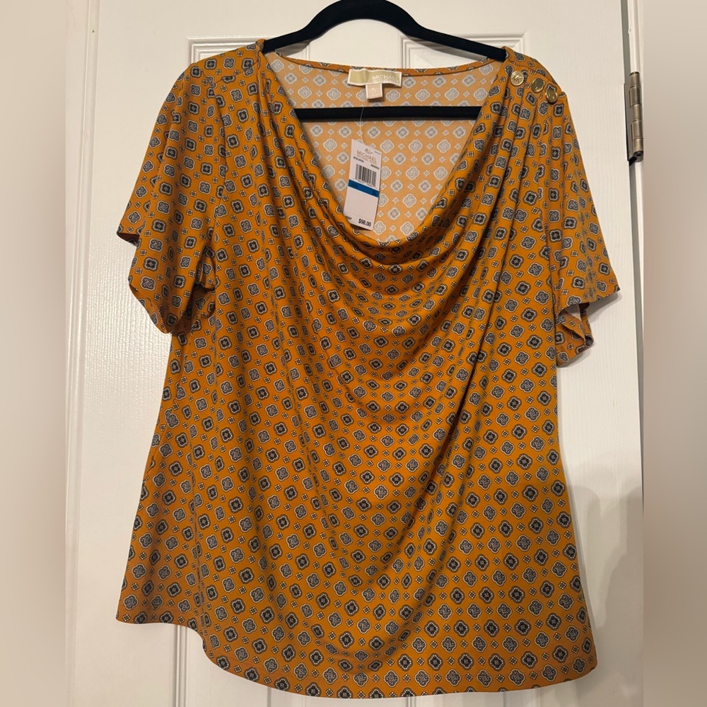 Michael Kors Marigold short sleeve blouse